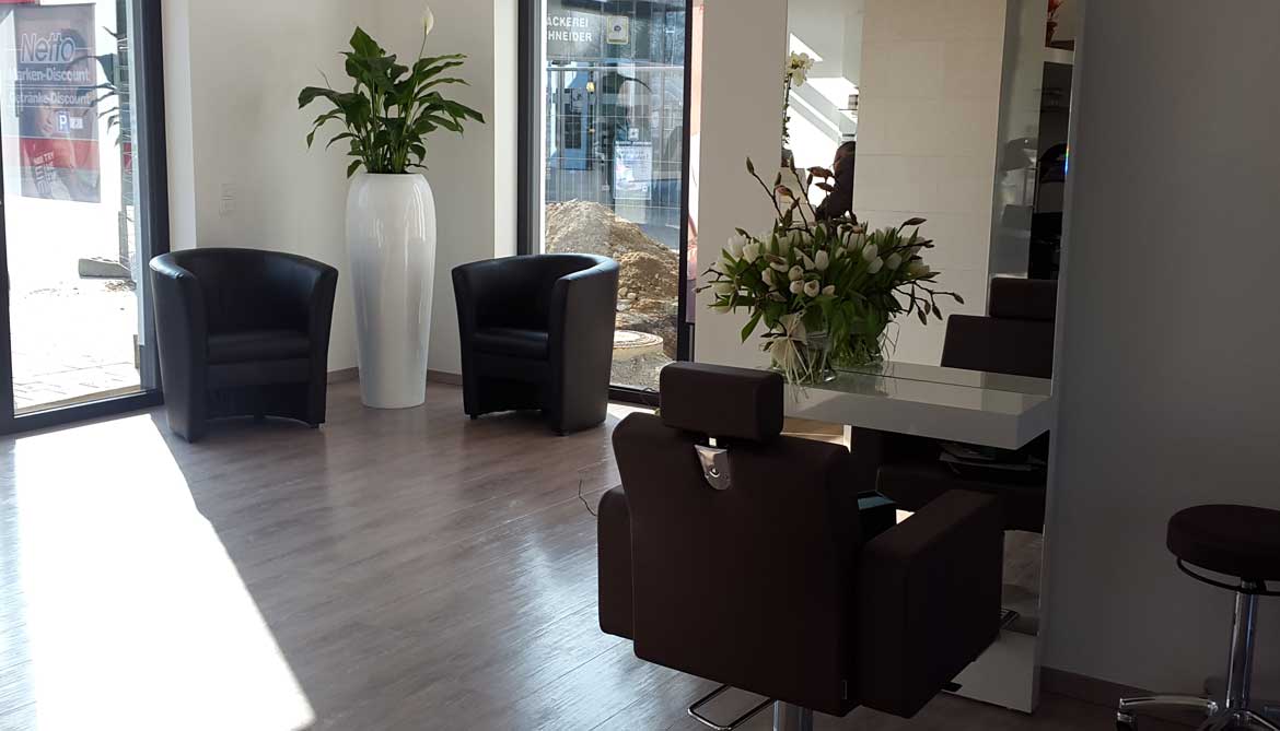 Wartebereich des Friseursalon